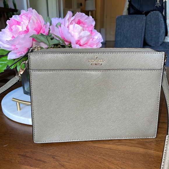 Kate Spade Olive Green Crossbody Purse - Picture 1 of 6